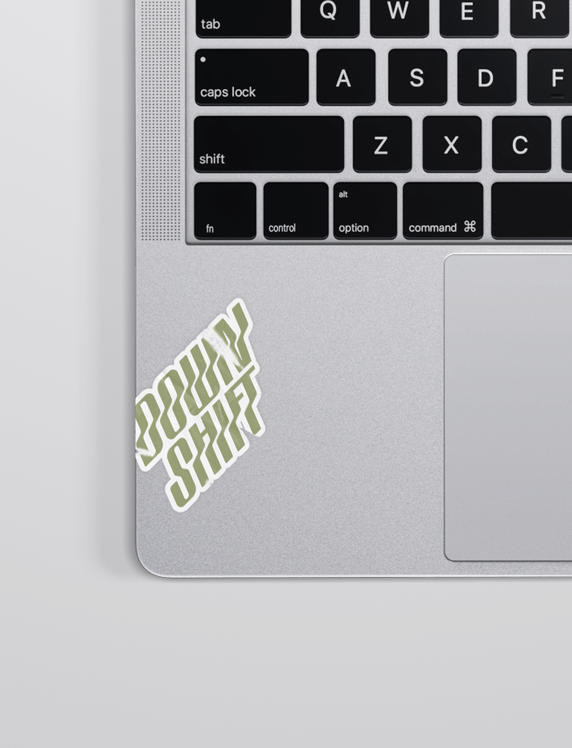 Down Shift Sticker Laptop