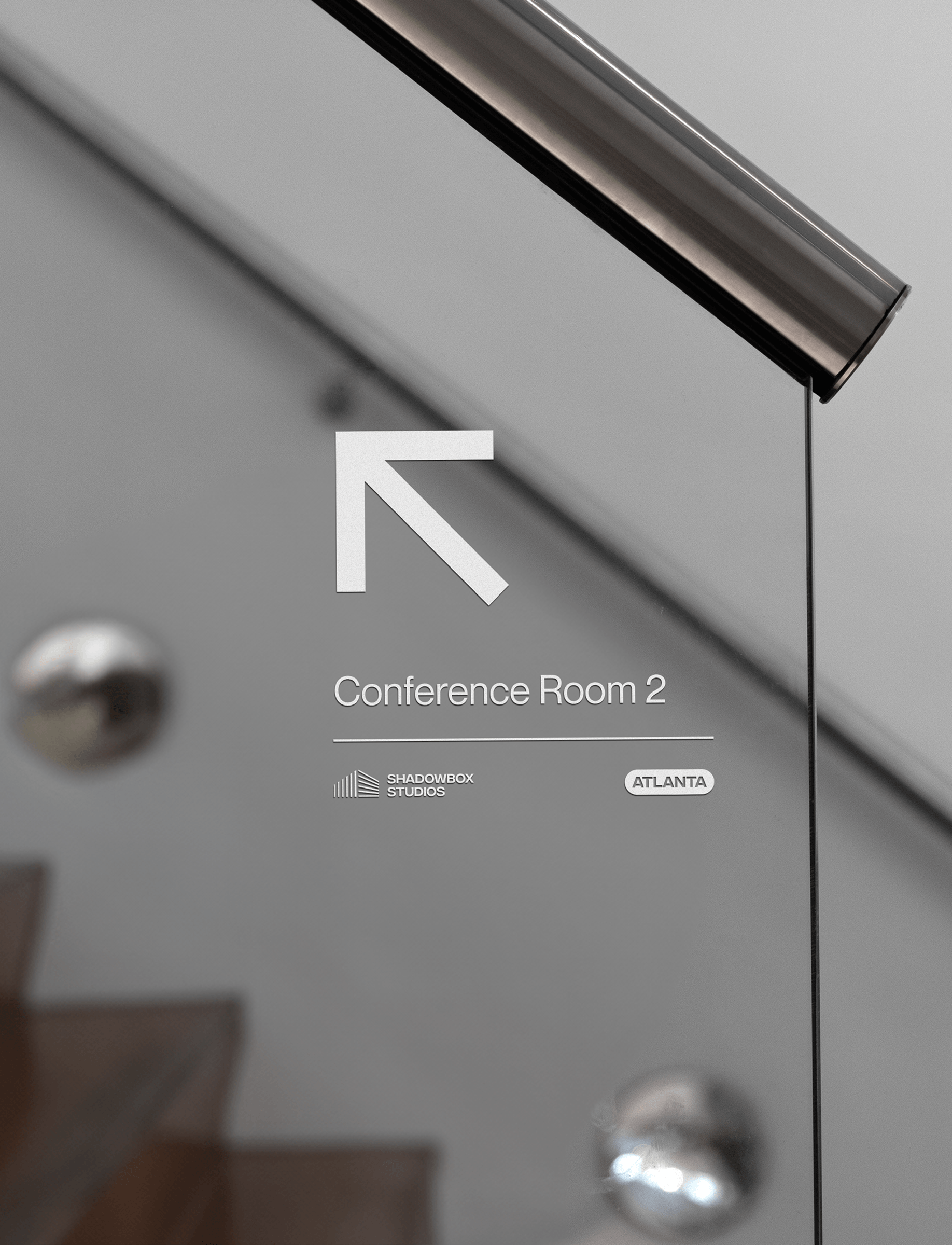 Shadowbox Stairs Signage