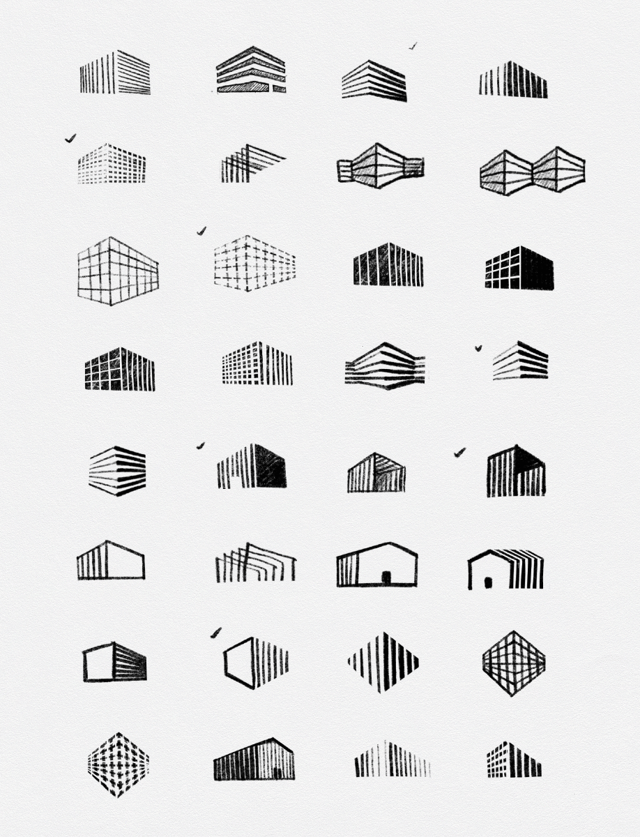 Shadowbox Logo Sketches