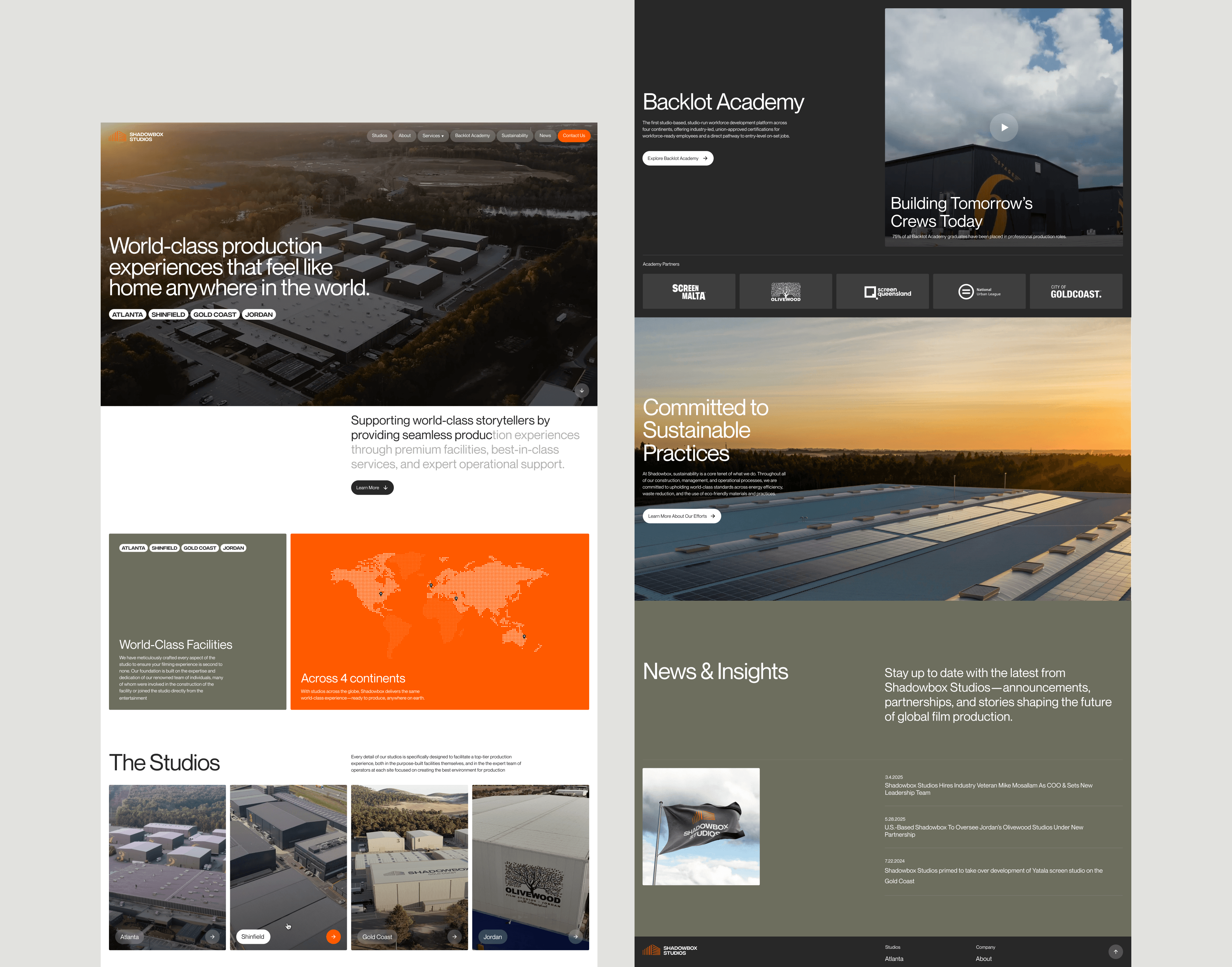 Shadowbox Site Homepage