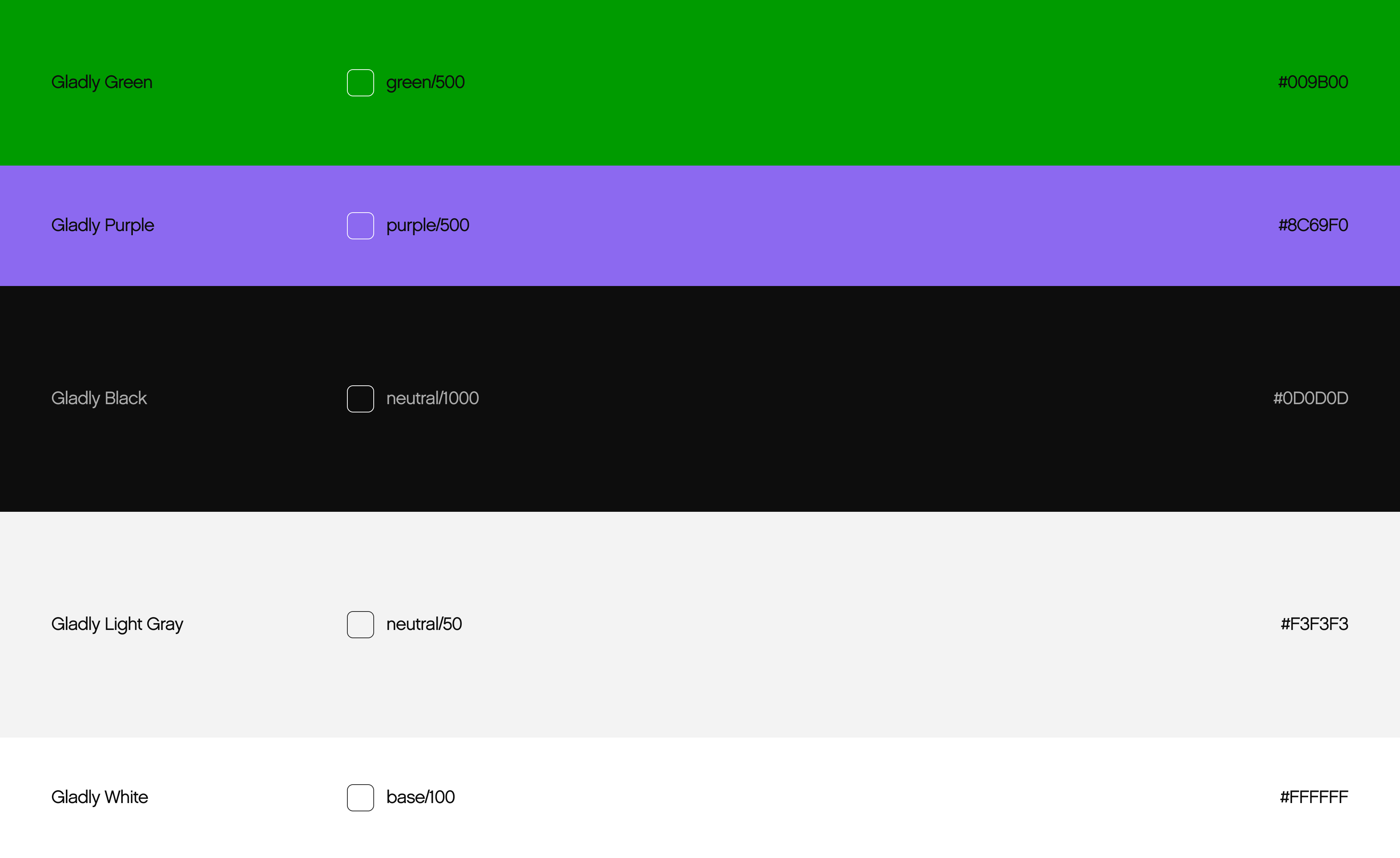 Gladly Color Palette