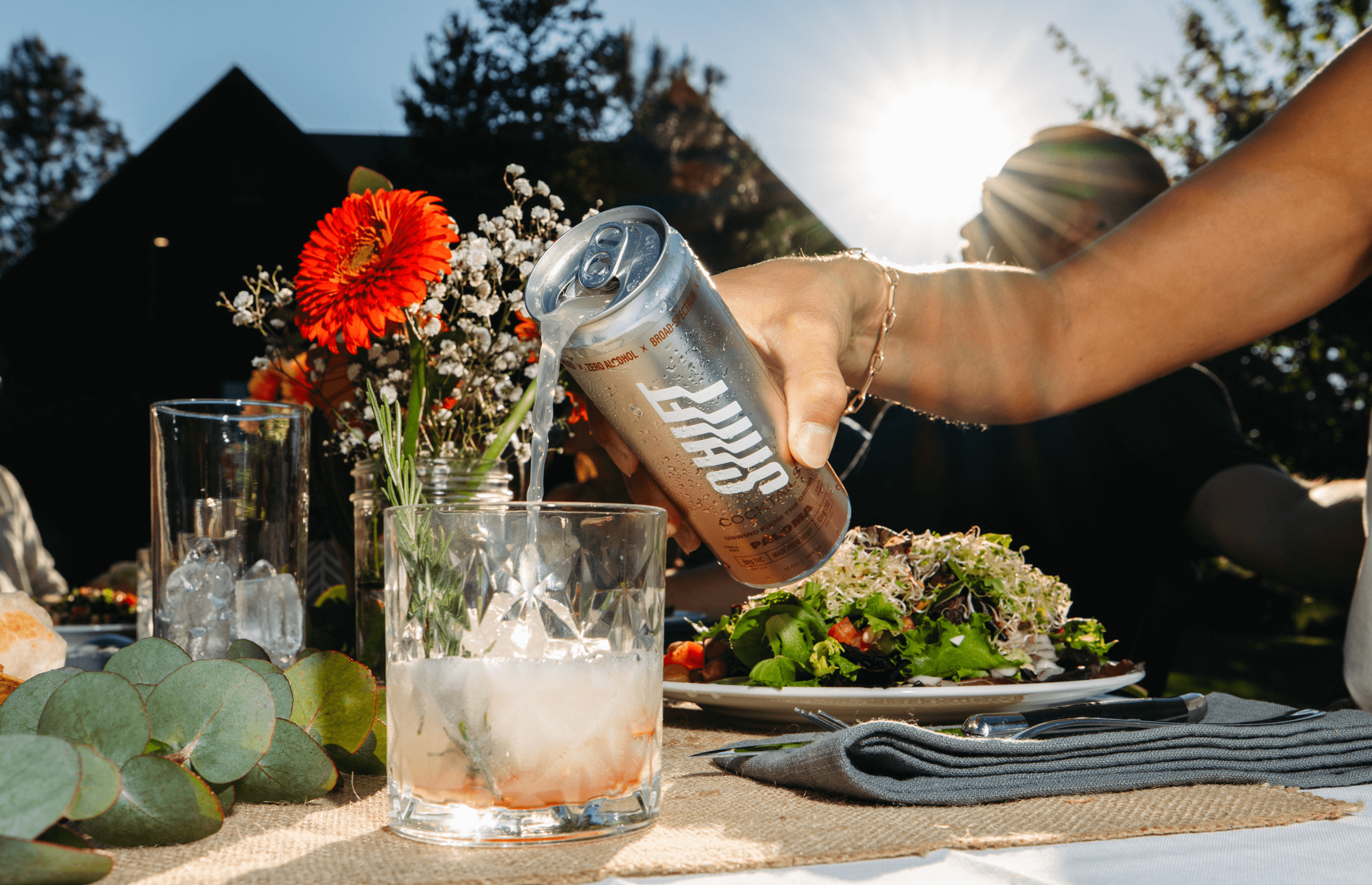 Down Shift Cocktail Pouring