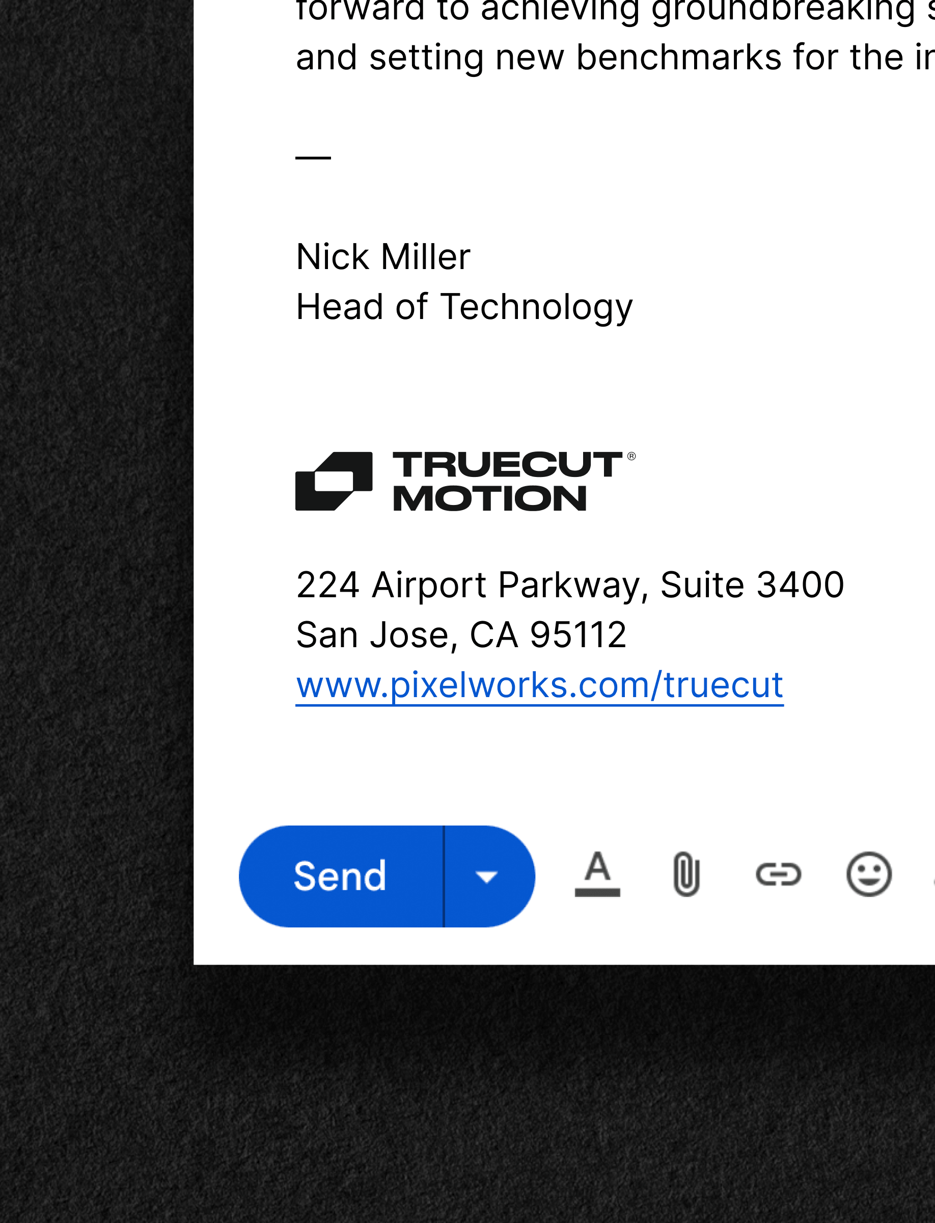 TrueCut Email Signature
